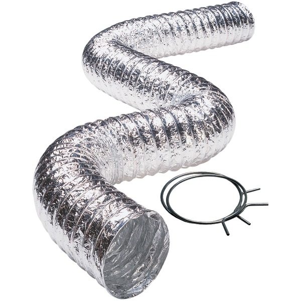 Deflecto FLXC0405 2-Ply 4-Inch Aluminum Duct (5 Feet)