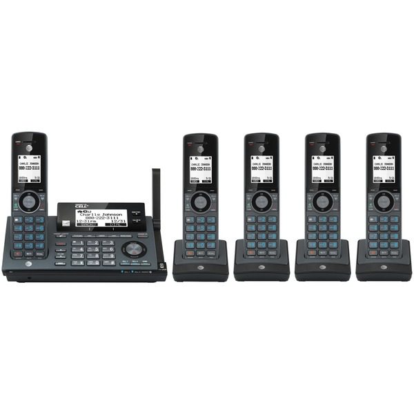 AT&T ATCLP99587 DECT 6.0 Connect-to-Cell Phone System (5 Handsets)