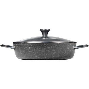 THE ROCK by Starfrit 060743-003-NEW1 THE ROCK by Starfrit One Pot 5-Quart Dutch Oven with Lid