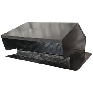 Builder's Best 012634 Black Metal Roof Vent Cap (6"-8" (3 1/4" x 10") Universal Flush)