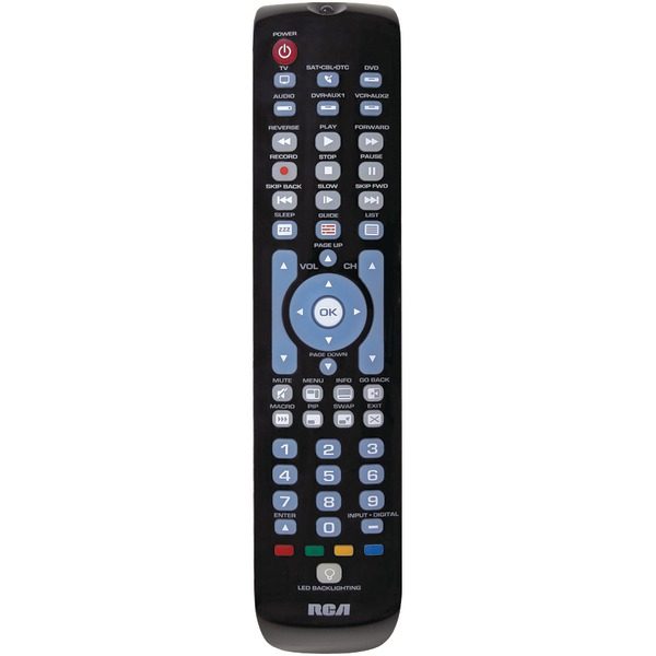 RCA RCRN06BE 6-Device Green Backlit Universal Remote