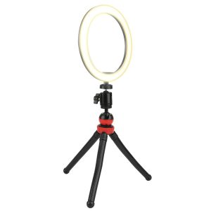 Vivitar VIV-RL6KIT 6-Inch Streaming Essentials LED Ring Light with Spider Tripod