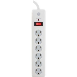 GE 14092 6-Outlet Surge Protector (White