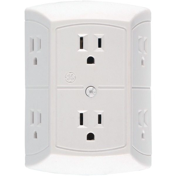 GE JASHEP50759 6-Outlet In-Wall Adapter