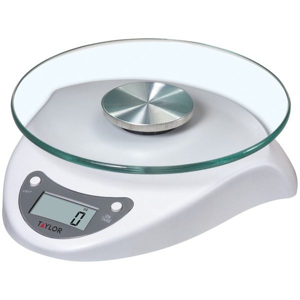 Taylor Precision Products 3831WH Digital Glass-Top Kitchen Scale