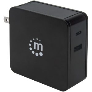 Manhattan 180214 60-Watt Power Delivery Wall Charger (Black)