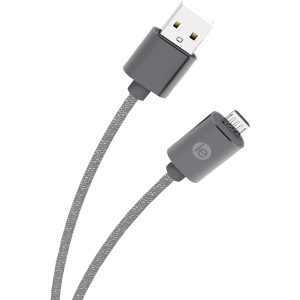 iEssentials IEN-BC6M-GRY Charge & Sync Braided Micro USB to USB Cable