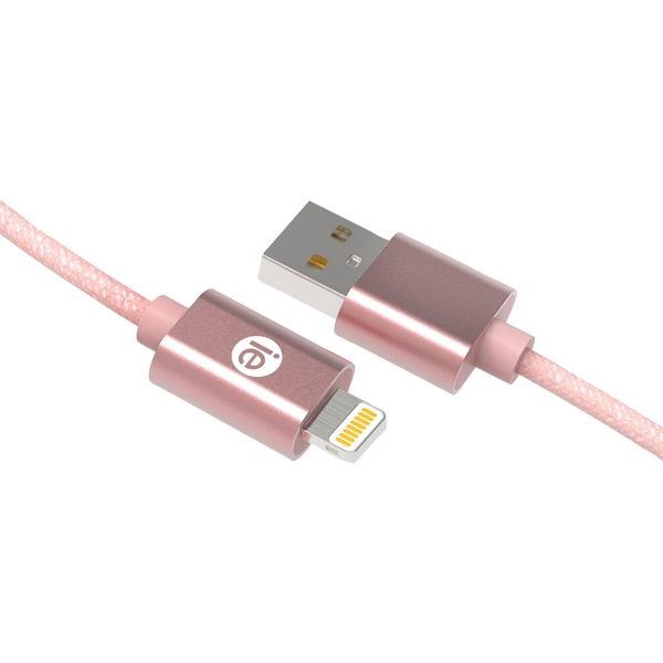 iEssentials IEN-BC6L-RGLD Charge & Sync Braided Lightning to USB Cable