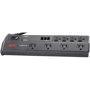 APC P8T3 8-Outlet Essential SurgeArrest Surge Protector (Telephone Protection)