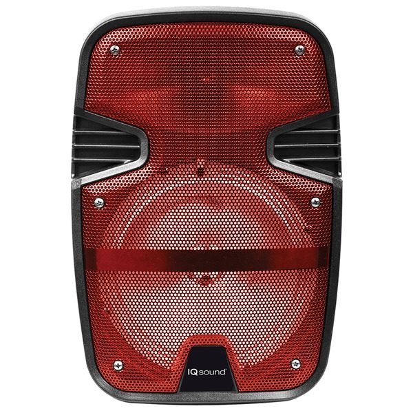 Supersonic IQ-4078DJBT- Red 8-Inch Tailgate Bluetooth Speaker (Red)