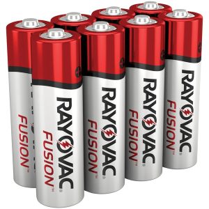 RAYOVAC 815-8TFUSK FUSION Advanced Alkaline AA Batteries