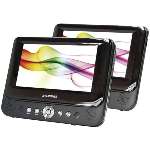 SYLVANIA SDVD9957 9" Dual-Screen Portable DVD Player