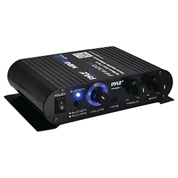 Pyle Home PFA330BT 90-Watt Mini Blue Series Compact Bluetooth Class-T Amp