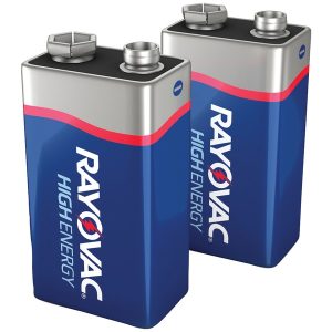 RAYOVAC A1604-2J 9-Volt Alkaline Batteries