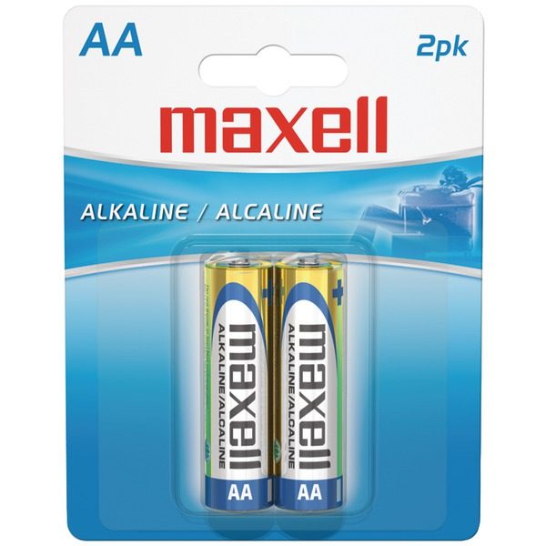 Maxell 723407 - LR62BP Alkaline Batteries (AA; 2 pk; Carded)