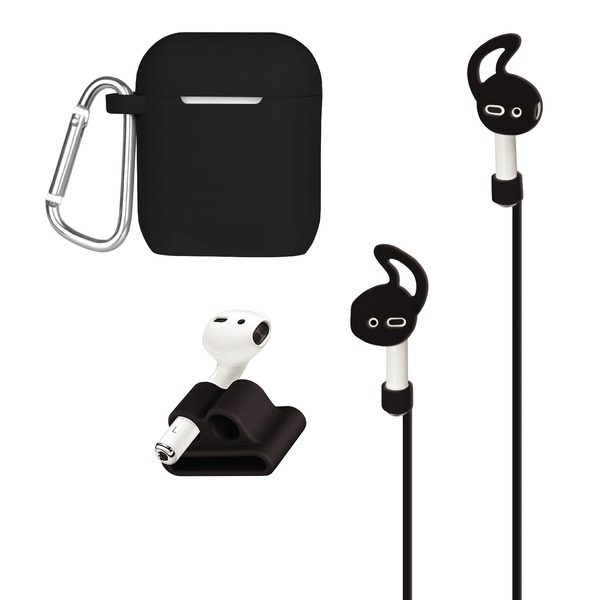 AT&T APCKIT-BLK AirPods Case and Accessories Kit (Black)