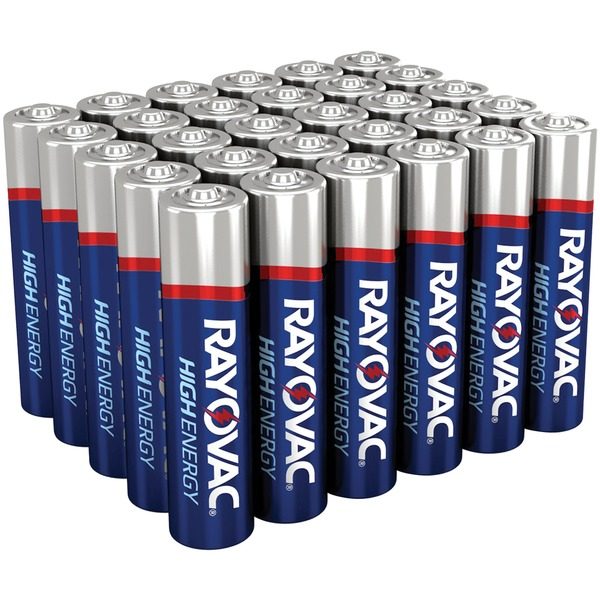 RAYOVAC 824-30PPTJ Alkaline Batteries Reclosable Pro Pack (AAA; 30 pk)