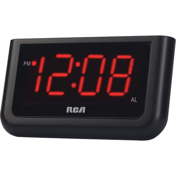 RCA RCD30A Alarm Clock with 1.4" Red Display