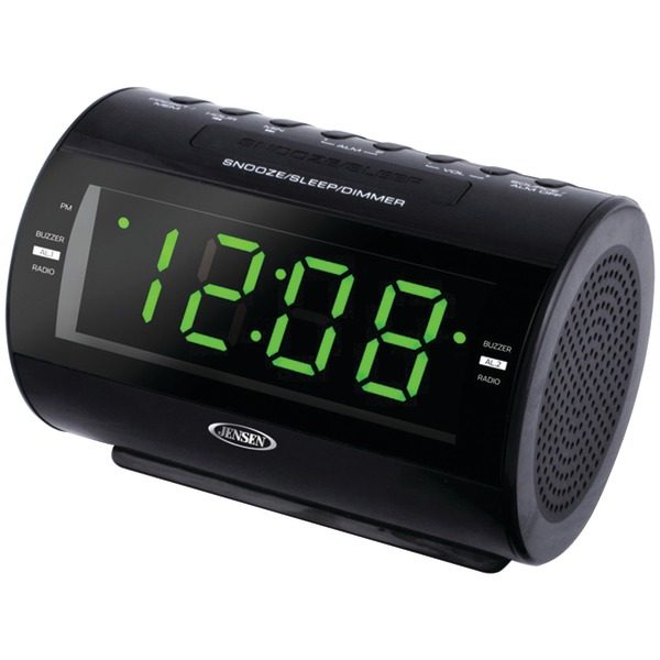 JENSEN JCR-210 AM/FM Dual-Alarm Clock Radio