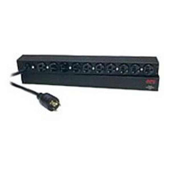 APC AP9564 19-inch 1U Basic Rack Mount PDU - 120 V - power NEMA L5-20 - Black