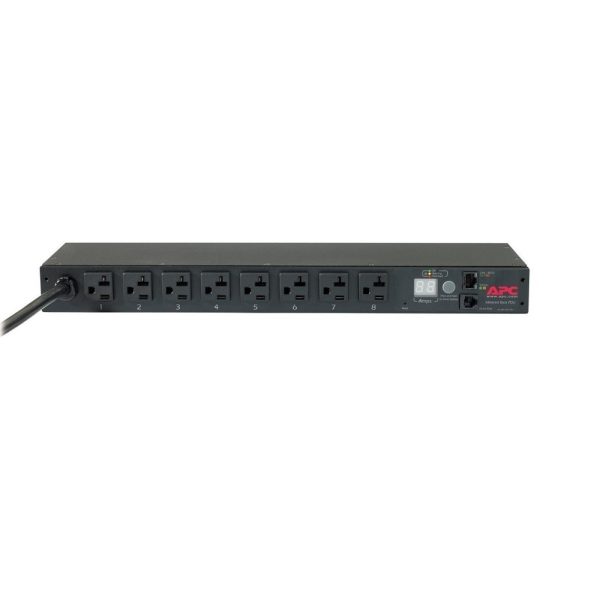 APC Metered Rack PDU 1U Strip With Integrated Cable 120V AP7801B