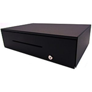 APG AB378-2-BL1811 Cash Drawer - Key Entry - 1 x Cat 3 Port - Black