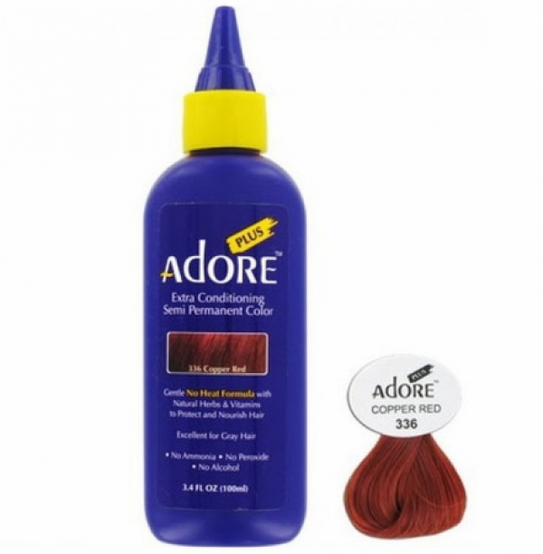 Adore Plus Semi Permanent Hair Color 336 Copper Red 3.4 oz