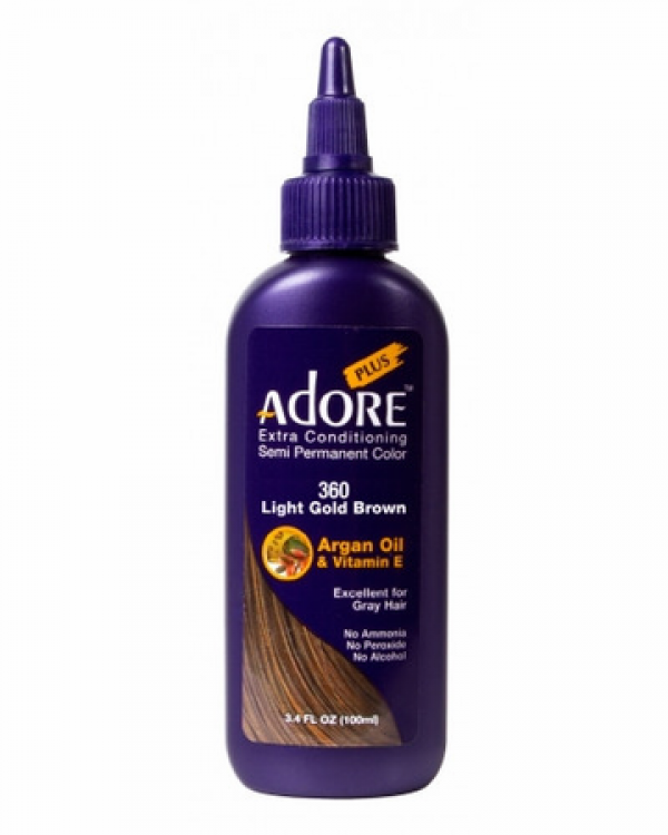 Adore Plus Semi Permanent Hair Color 360 Light Gold Brown 3.4 oz