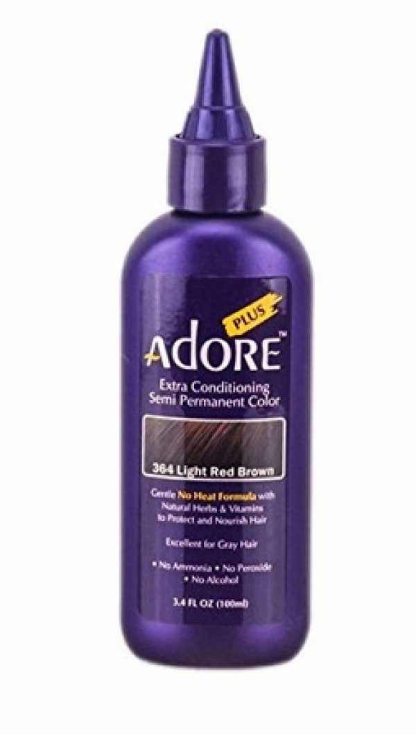 Adore Plus Semi Permanent Hair Color 364 Light Red Brown 3.4 oz