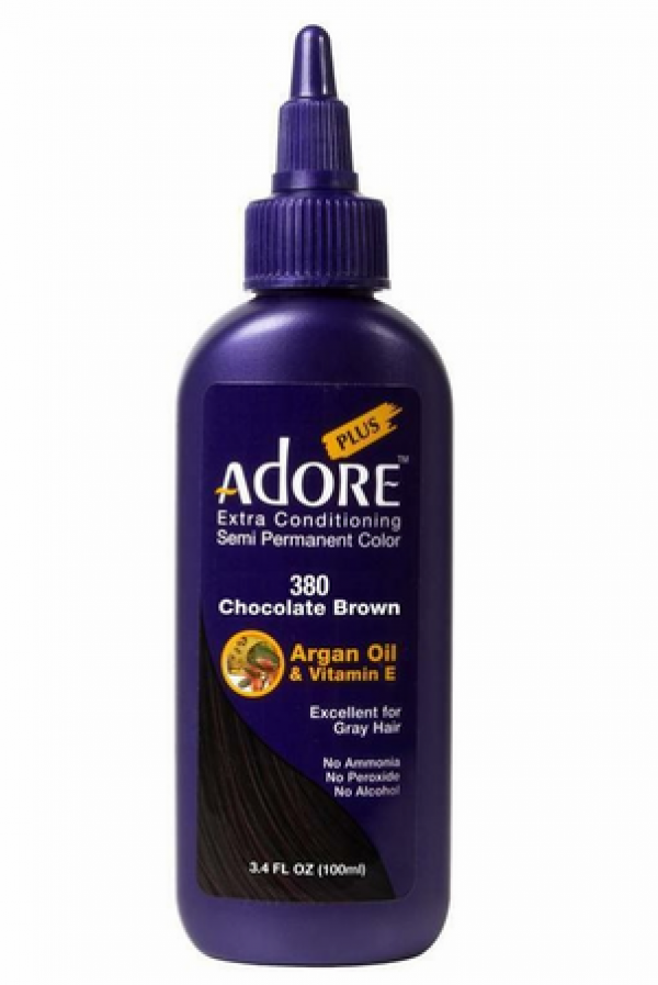 Adore Plus Semi Permanent Hair Color 380 Chocolate Brown 3.4 oz