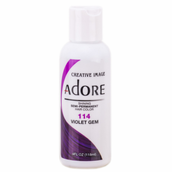 Adore Semi-Permanent Hair Color 114 Violet Gem 4 oz