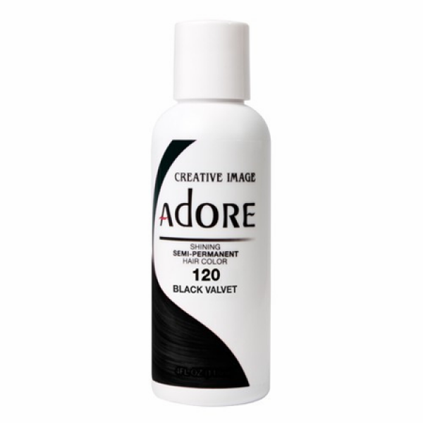 Adore Semi-Permanent Hair Color 120 Black Velvet 4 oz