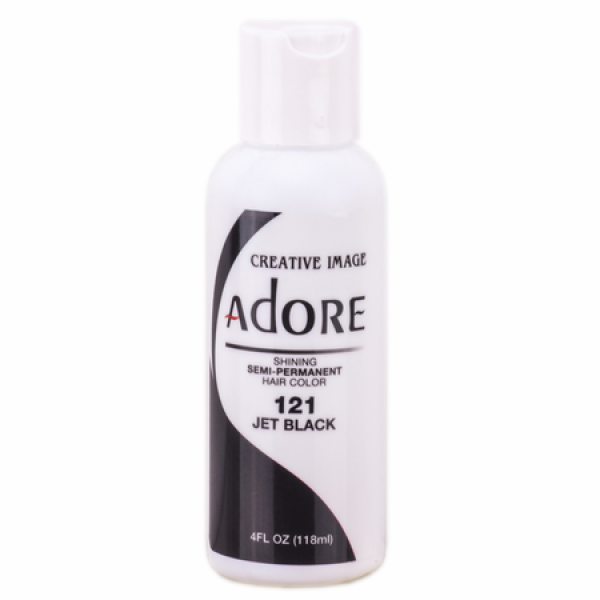 Adore Semi-Permanent Hair Color 121 Jet Black 4 oz