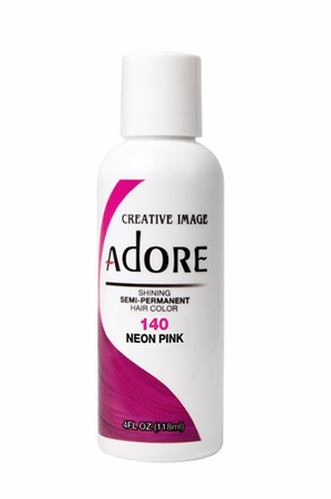 Adore Semi-Permanent Hair Color 140 Neon Pink 4 oz