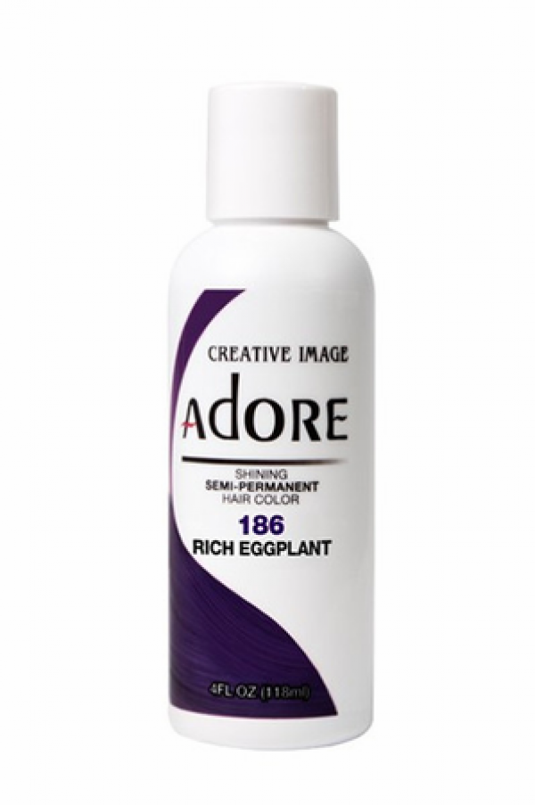 Adore Semi-Permanent Hair Color 186 Rich Eggplant 4 oz