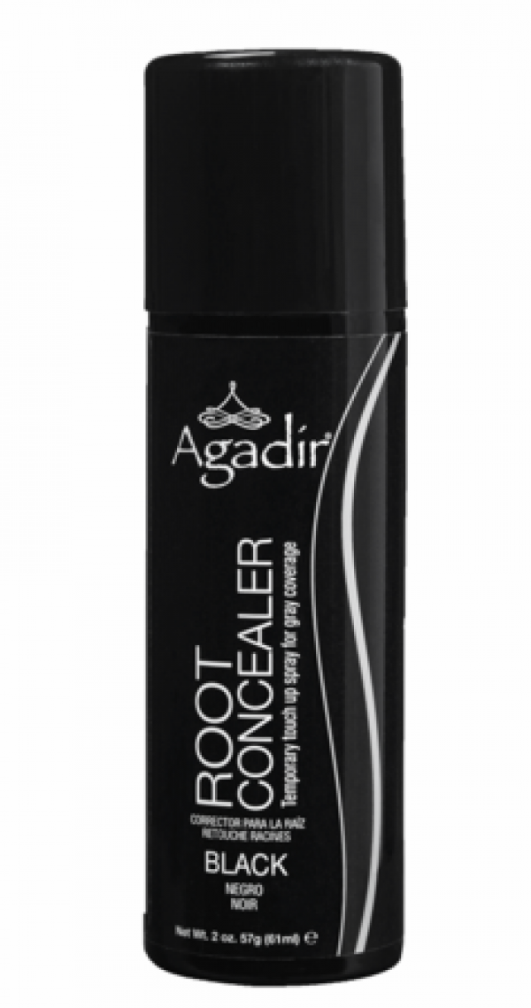 Agadir Root Concealer Temporary Touch Up Spray Black 2 oz