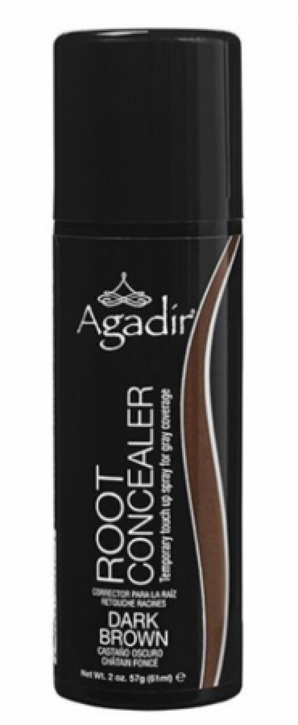 Agadir Root Concealer Temporary Touch Up Spray Dark Brown 2 oz