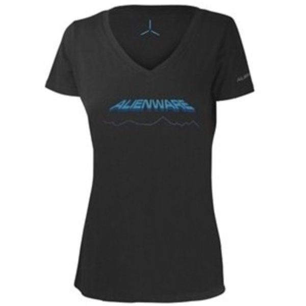 Alienware AWSWDL Space-Age Gaming Gear T-Shirt - Large - Ladies - Gray