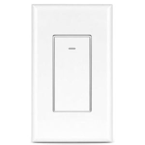 Aluratek ASHS01F 15-Amp Smart Wireless Dimmable Light Switch