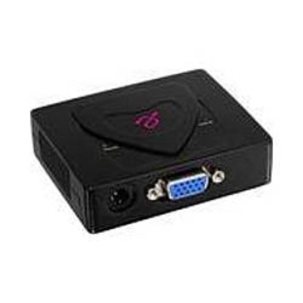 Aluratek AVS02 2-Port VGA Video Splitter - Desktop - 2 x VGA