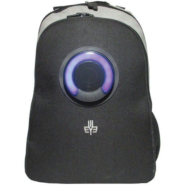 3Eye 3EYE-GRAY Backpack with Bluetooth Speaker (Gray)