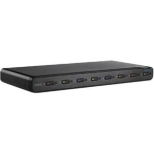 Belkin Advanced Secure 8-Port DVI-I KVM - 8 Computer(s) - 1 Local User(s) - 3840 x 2160 - 2 x PS/2 Port - 19 x USB - 9 x DVI - Desktop