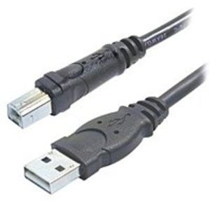 Belkin Pro Series F3U133-03 3 Feet USB Cable - 1 x 4 pin USB Type A - Male/Male - Black