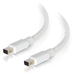 C2G 3ft Mini DisplayPort Cable M/M - White - 3 ft Mini DisplayPort A/V Cable for Notebook