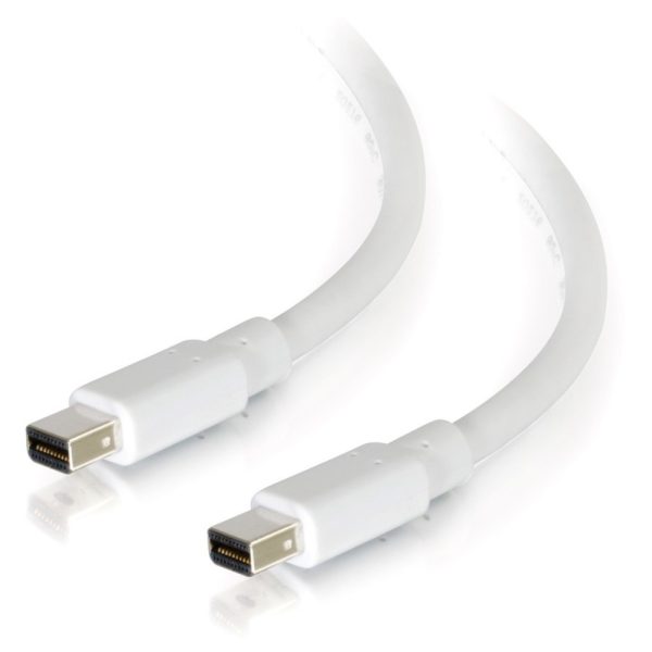 C2G 3ft Mini DisplayPort Cable M/M - White - 3 ft Mini DisplayPort A/V Cable for Notebook