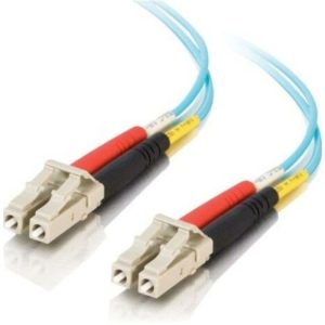 C2G 757120011125 20-Feet Cable - LC-LC - 10 GB - 50/125 Micron - OM3 Duplex - Aqua