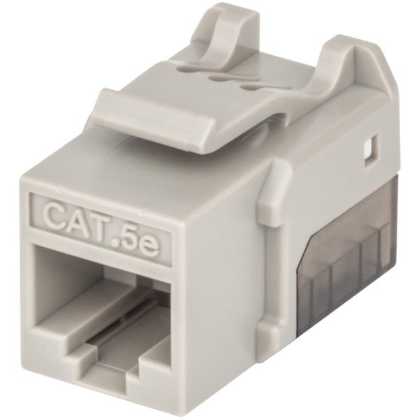 Intellinet Network Solutions 772266 FastPunch CAT-5E UTP Keystone Jack (Gray)