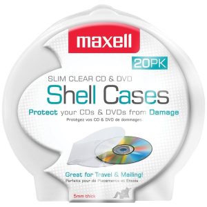 Maxell 190900 - CD356 Slim CD/DVD Shell Cases