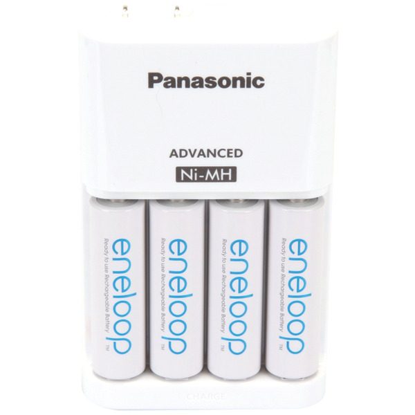 Panasonic K-KJ17MCA4BA 4-Position Charger with AA eneloop Batteries