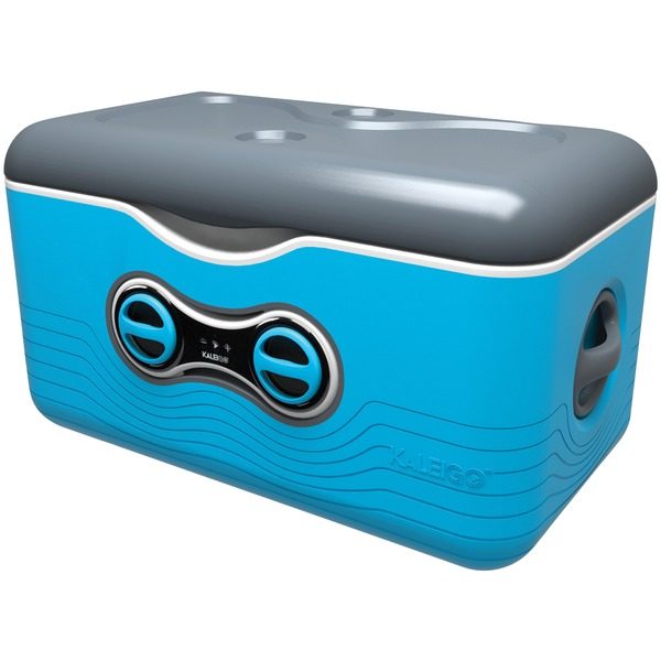 Kaleigo KAL-BLUE 47.5-Quart Cooler with Removable Bluetooth Speaker (Blue)